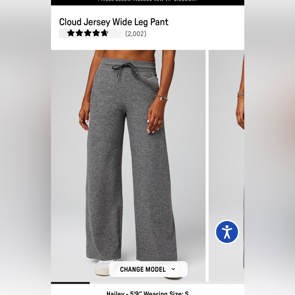 NWT Fabletics Heather Gray Joggers